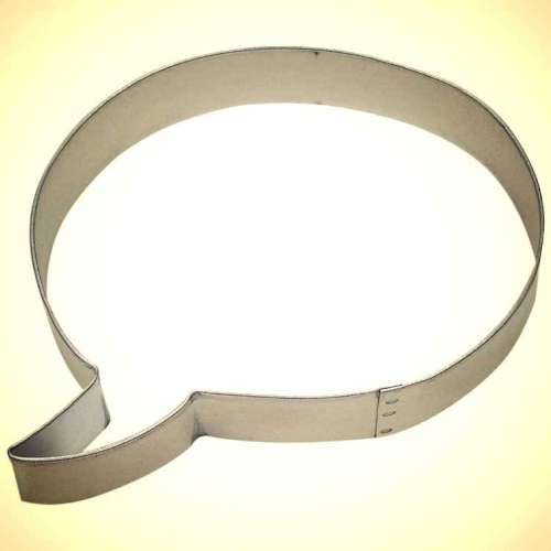 Conversation Bubble Cookie Cutter - Click Image to Close